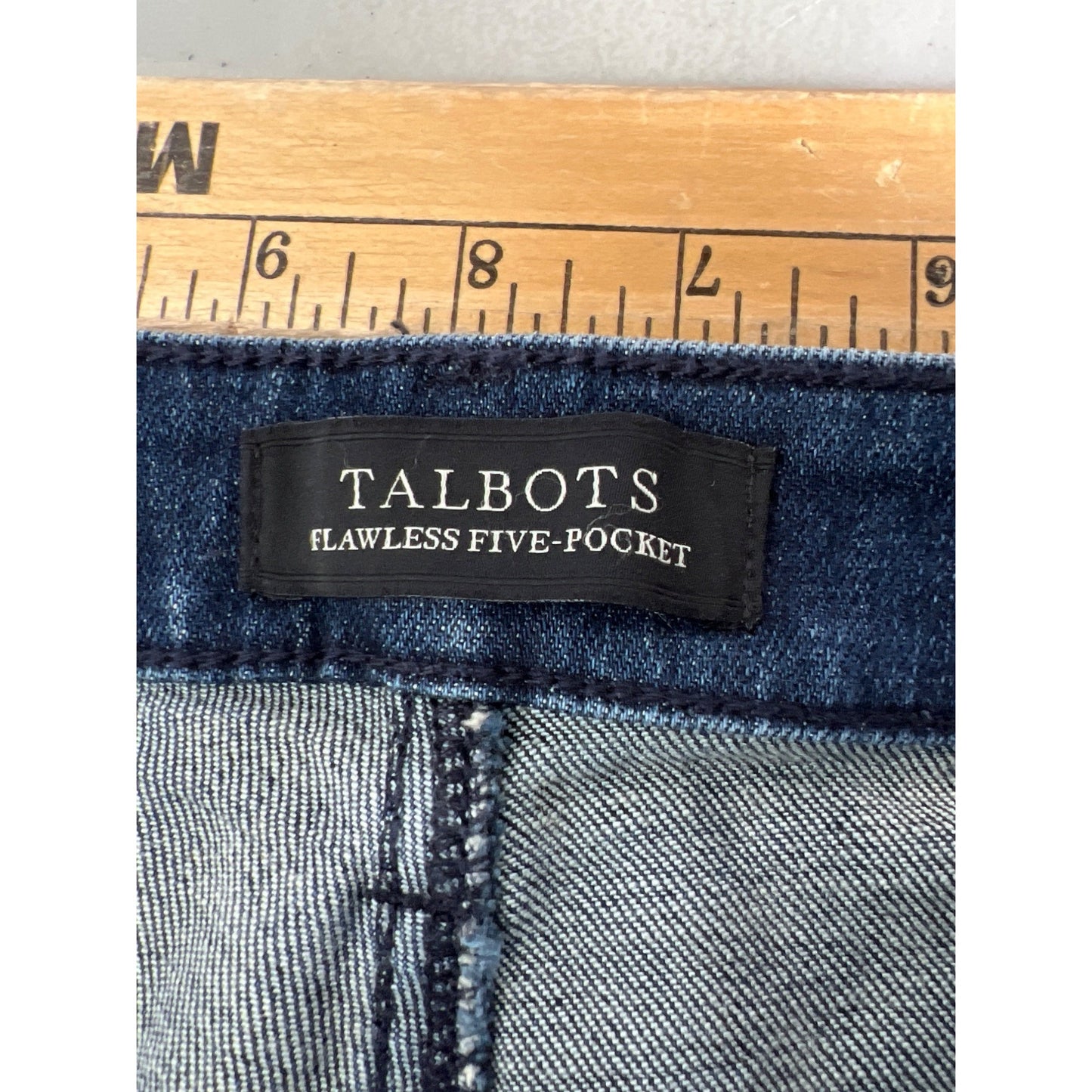 Talbots Curvy Slim Ankle Denim Jeans Womens 6 Flawless Five Pockets Cotton Blend