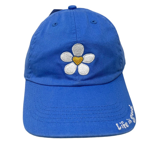 Life is Good Bold Heart Flower Chill Cap Kids L/XL Adjustable Strap Cotton NEW