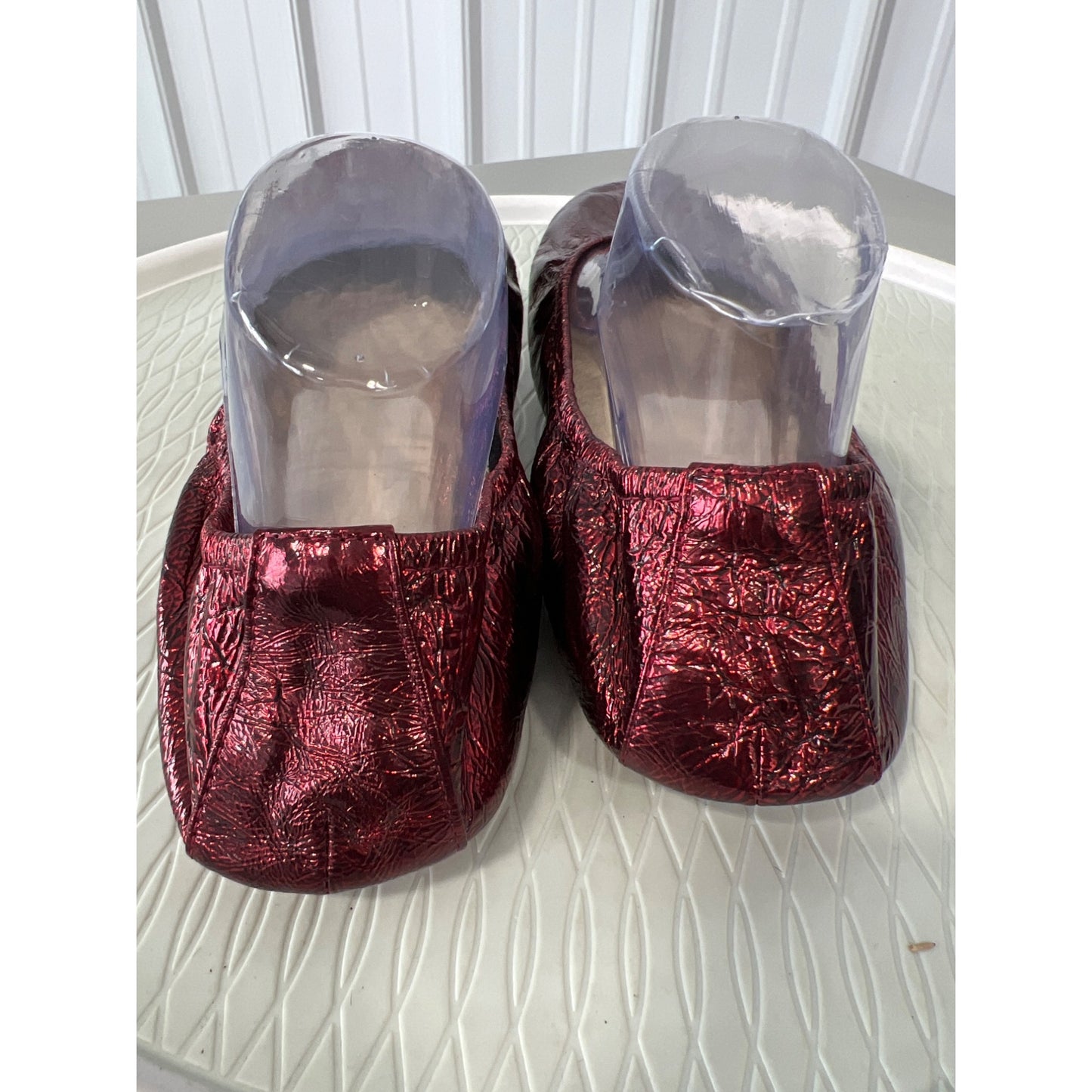 The Storehouse Flats Slip-On Ballet Flats Womens 11 Round Toe Red Leather