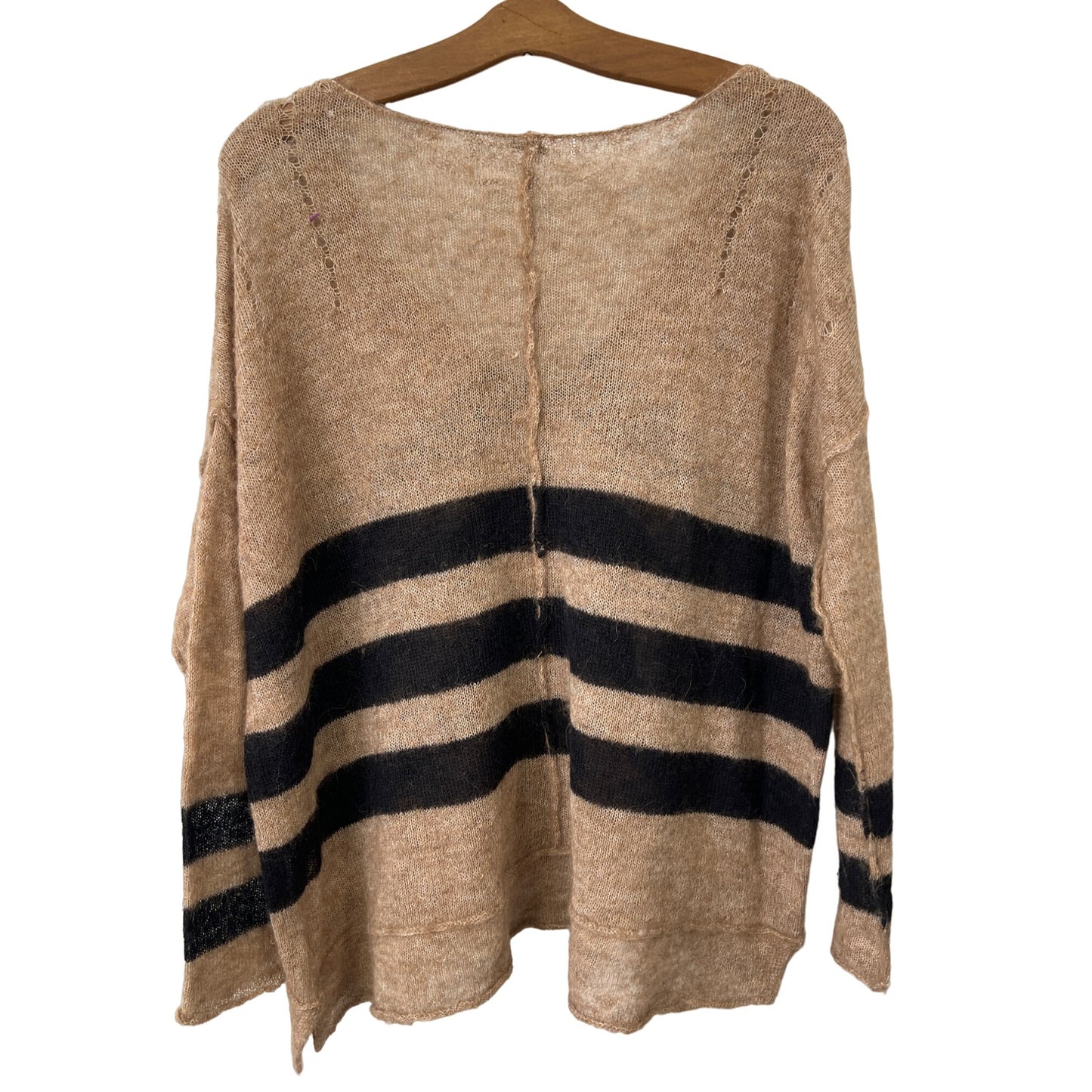 Free People Twelve Rose Oversized Pullover Sweater Women S Chevron Alpaca