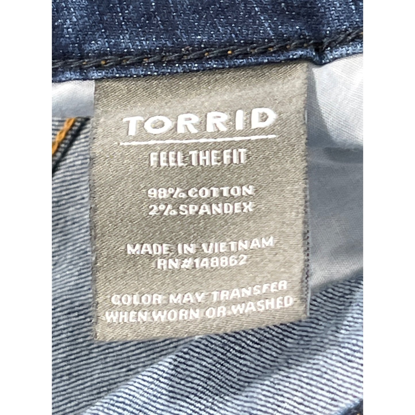 Torrid Vintage Stretch Boyfriend Straight Denim Jeans Womens 26S Cotton Blend