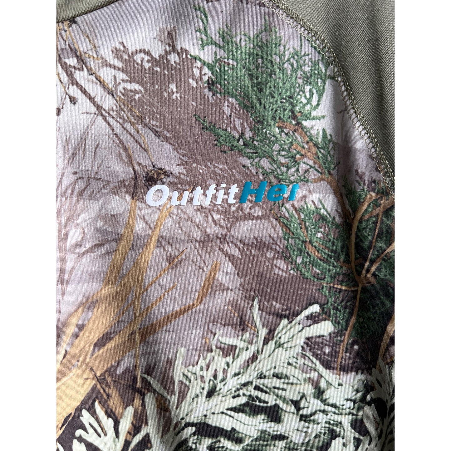 Cabela's OutfitHer Camo Pullover Hoodie Women L Outdoor Hunting Camping Active