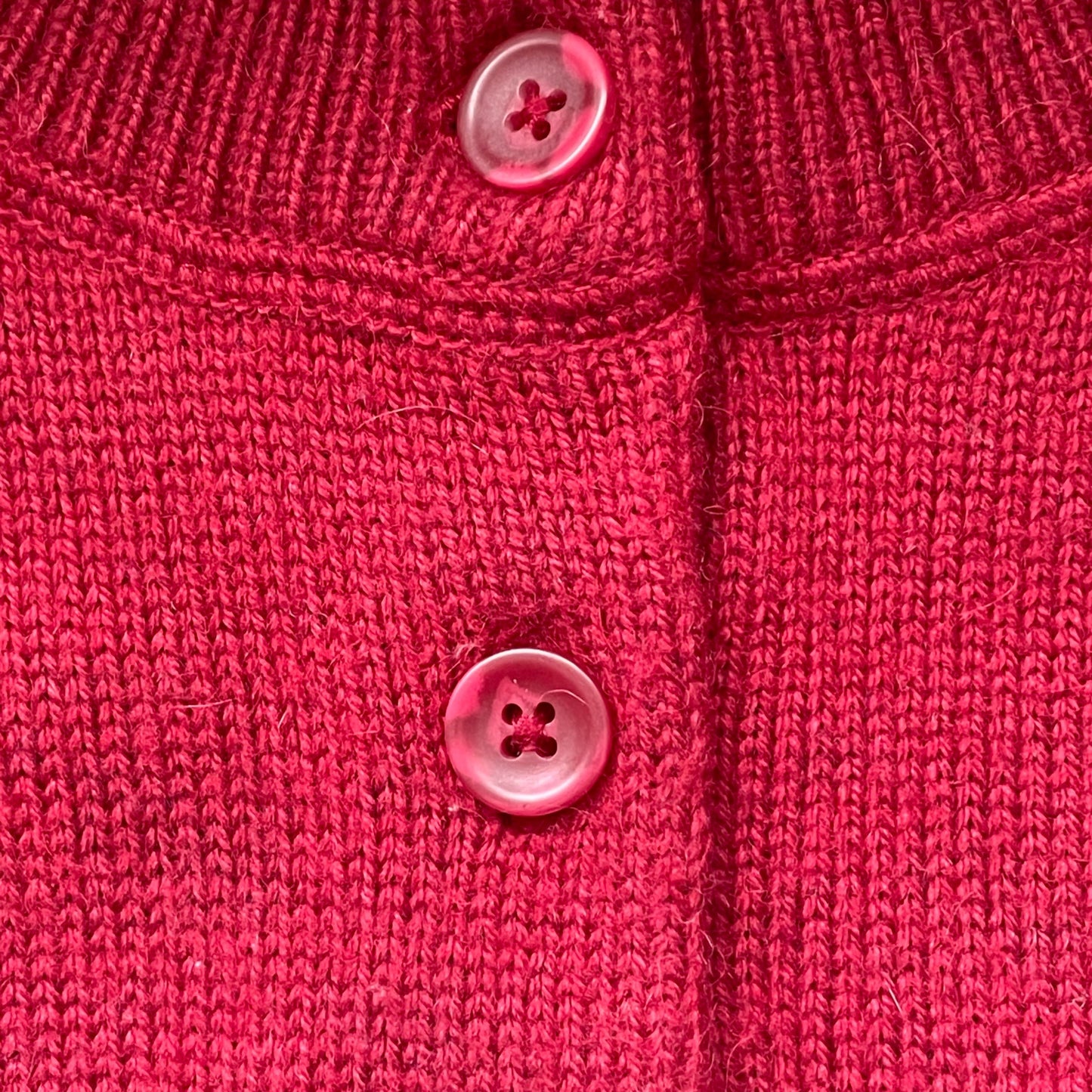 Woolrich Ruby Red Henley Alpaca Lambs' Wool Floral Pullover Sweater Women's L