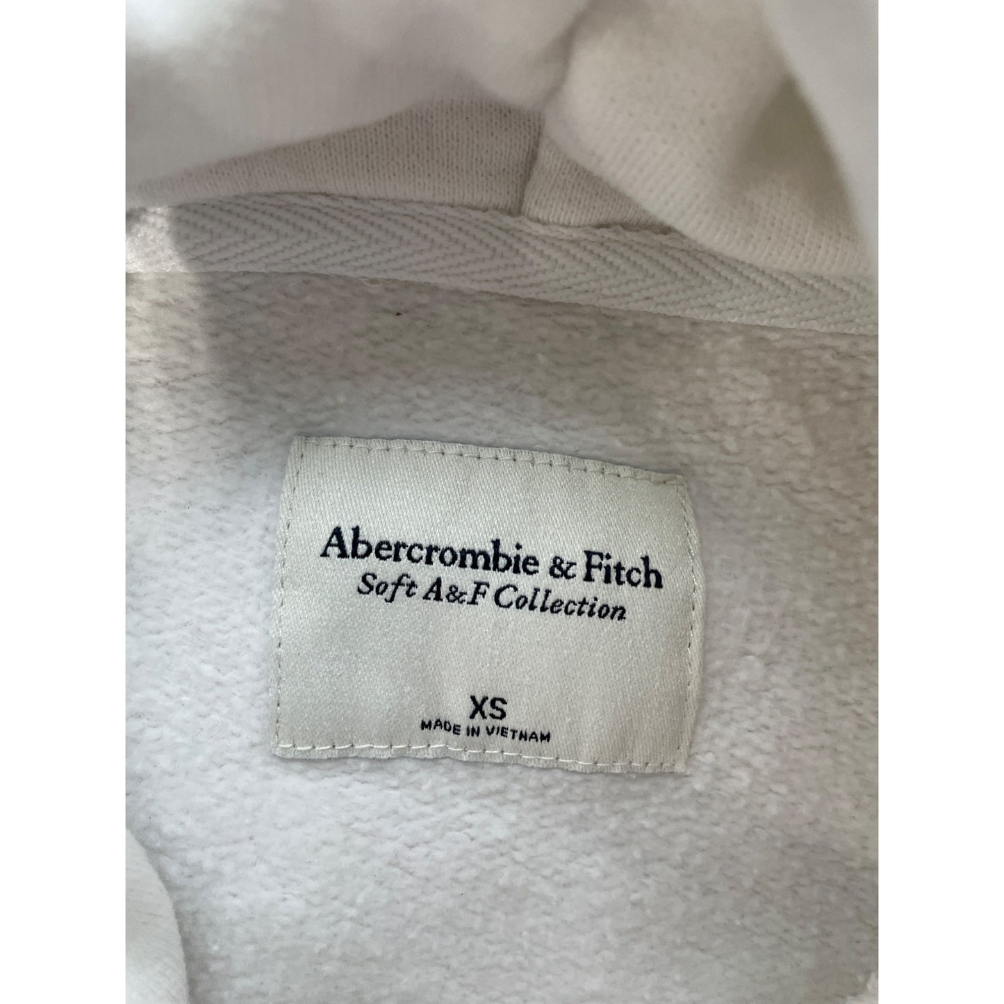 Abercrombie & Fitch Soft Collection Pullover Hoodie Womens XS White Cotton