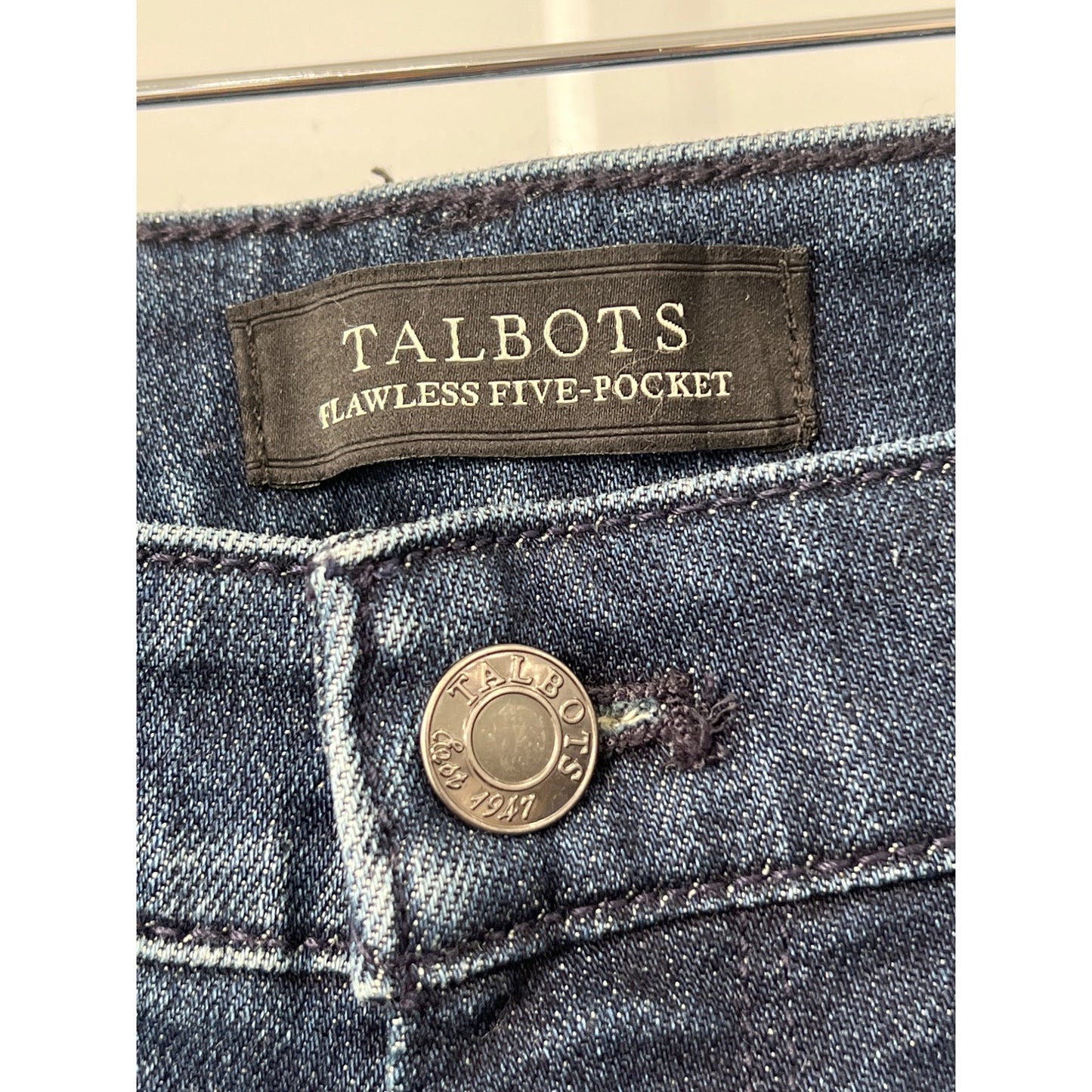 Talbots Curvy Slim Ankle Denim Jeans Womens 6 Flawless Five Pockets Cotton Blend